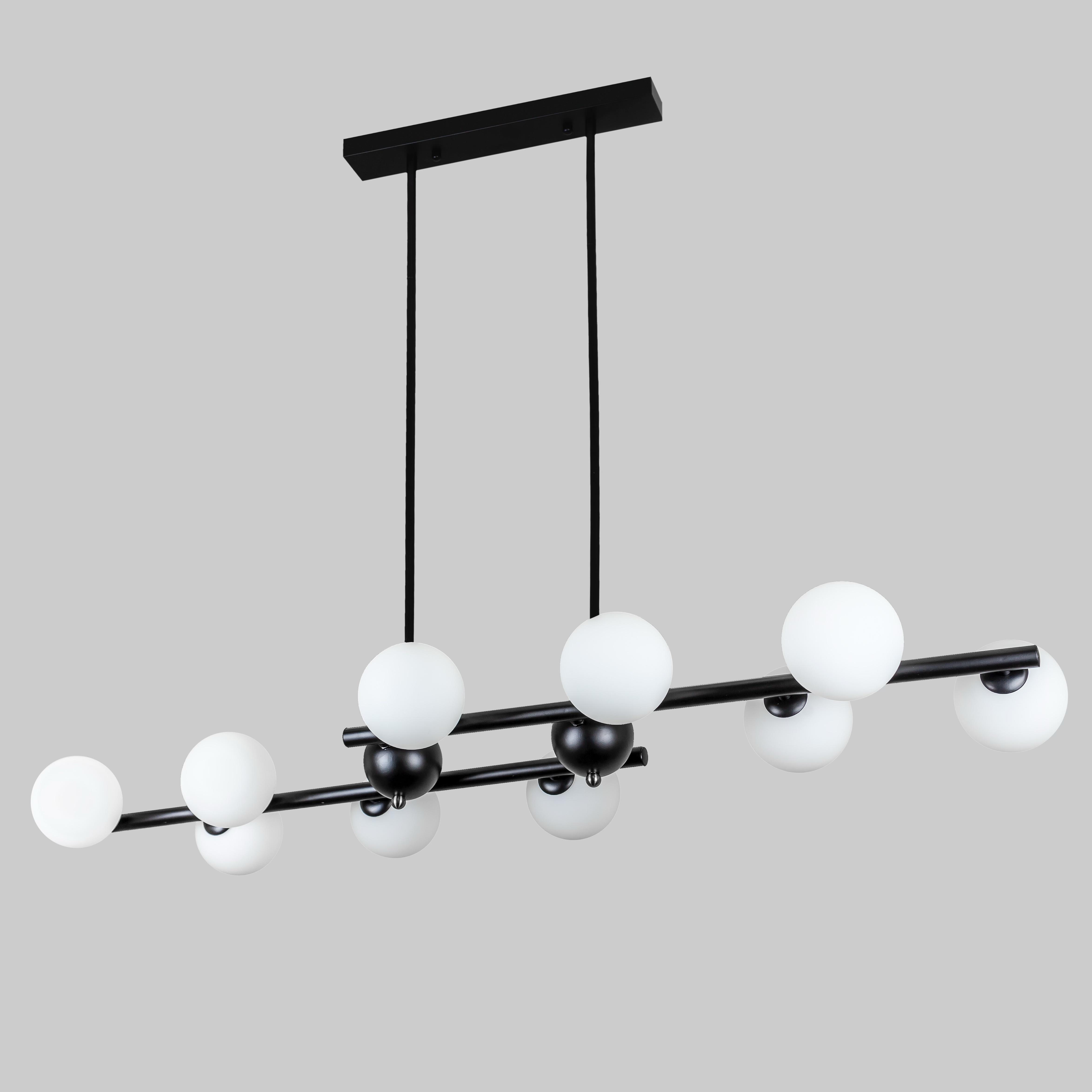 Люстра Modern Shine на 10 ламп Черный (61-V1020-10) Люстра Modern Shine на 10 ламп Черный (61-V1020-10)