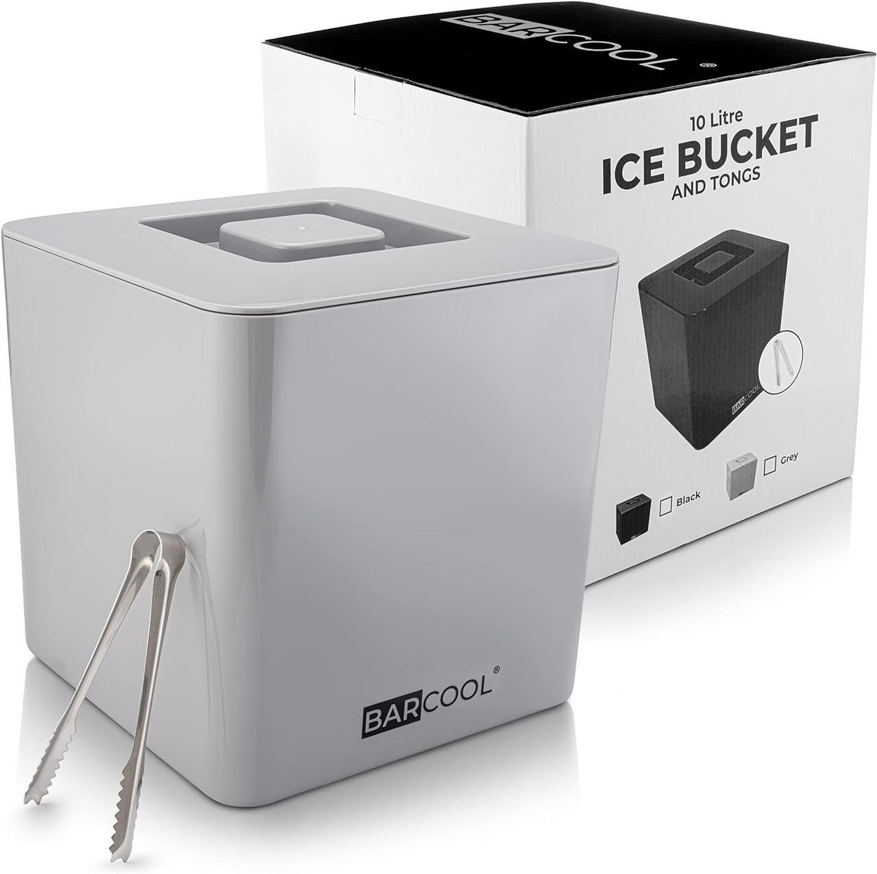 Ведро для льда Barcool с крышкой и щипцами для льда - фото 2