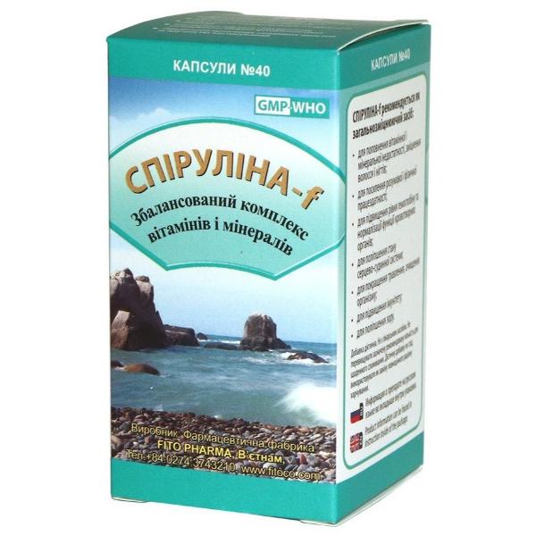 Спіруліна Fito Pharma Спіруліна-F 0,5 г 40 капс. (000022918)