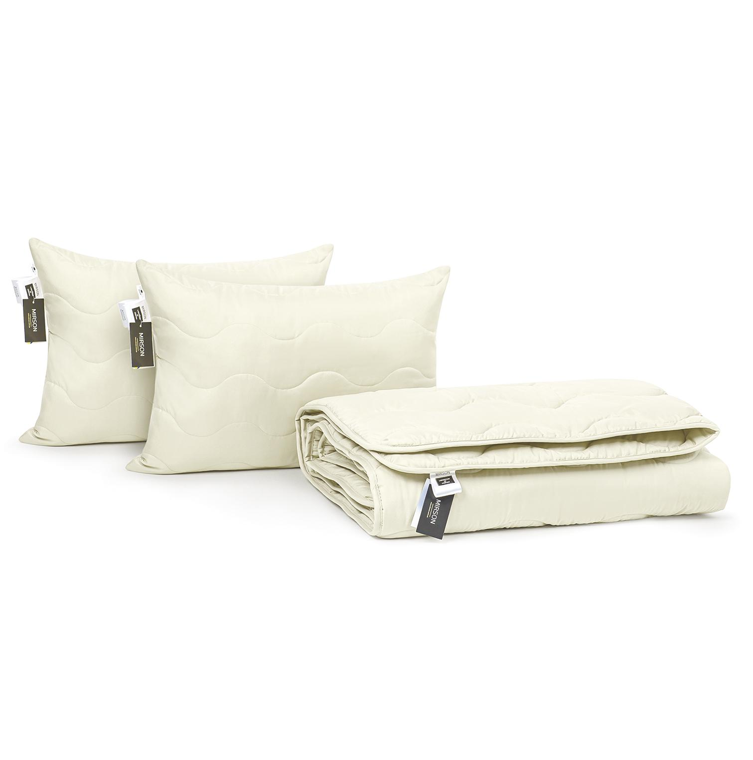 Набор антиаллергенный MirSon BamBoo №1686 Eco всесезонный Одеяло 220х240 см/подушки средние 50х70 см 2 шт. Light creamy (2200002655859)