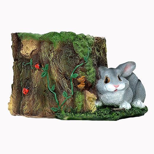 Садова фігура Пеньок з зайчиком (995)