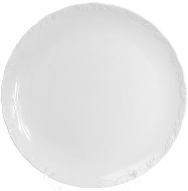 Набор фарфоровых подставных тарелок White Prince Ø 30 см 2 шт. Белый (BD-558-507)