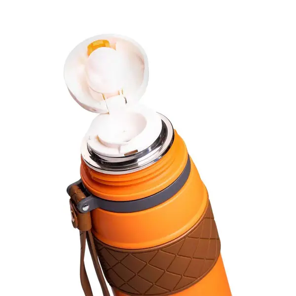 Термос із сітчком YIWU з нержавіючої сталі з кришкою фліп топ 700 мл Помаранчевий (147-107-HP-14-7O) - фото 4 Термос із сітчком YIWU з нержавіючої сталі з кришкою фліп топ 700 мл Помаранчевий (147-107-HP-14-7O) - фото 4