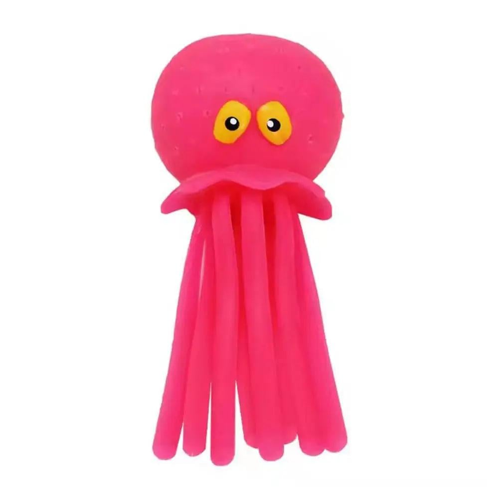 Игрушка для купания для малышей брызгающий Осьминог Розовый (BR-OS-PIN)