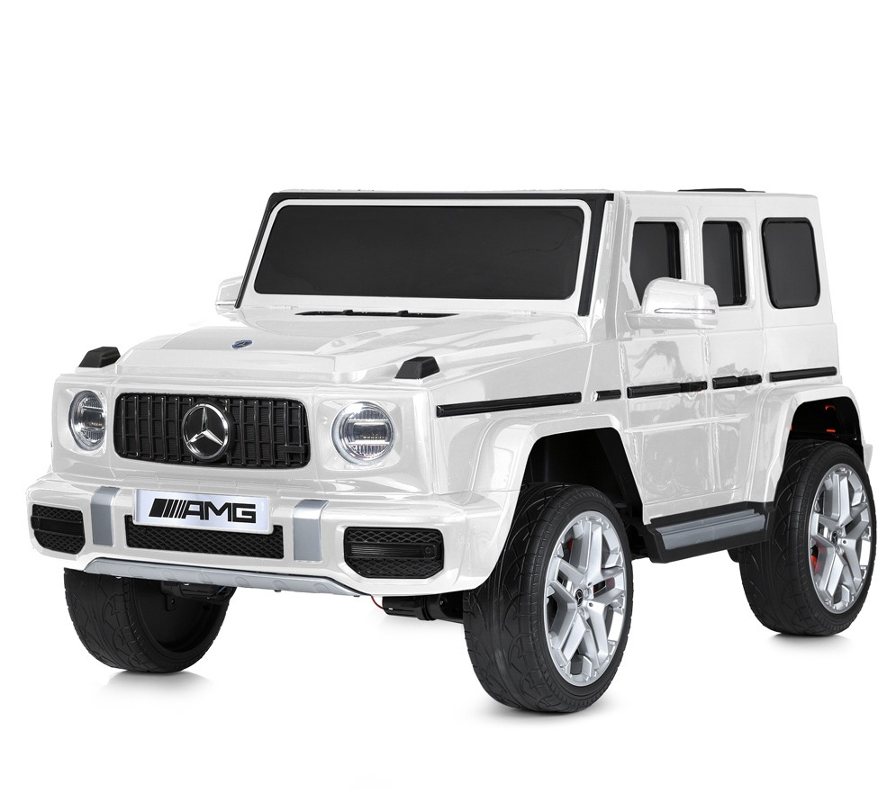 Детский электромобиль джип M 6137EBLR-1 с пультом/4 мотора/свет/музыка Белый (25821025)