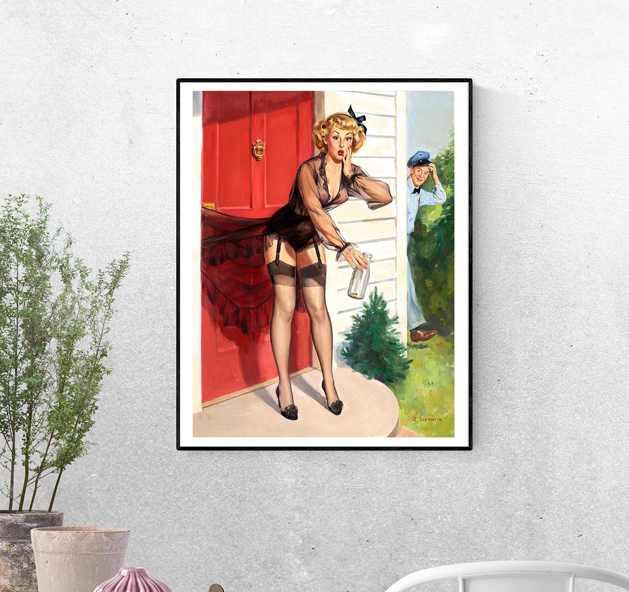 Постер Дверь захлопнулась. Роберт Оливер Скемп формат А-2 (pin_up010150_Poster)