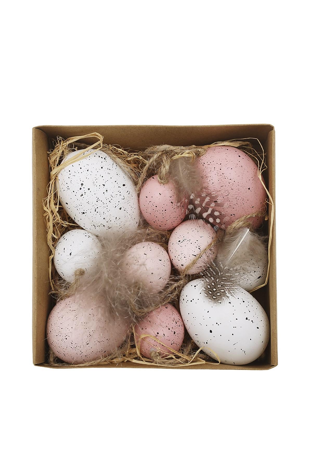 Набор Яйцо с пером из 10 пасхальных подвесок (SKT001047109)