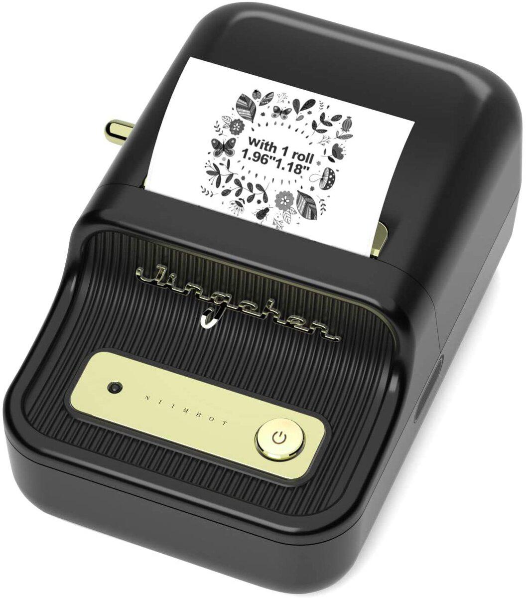 Термопринтер этикеток/стикеров NIIMBOT B21S Bluetooth портативный 1500 mAh Black (1AC19051601)