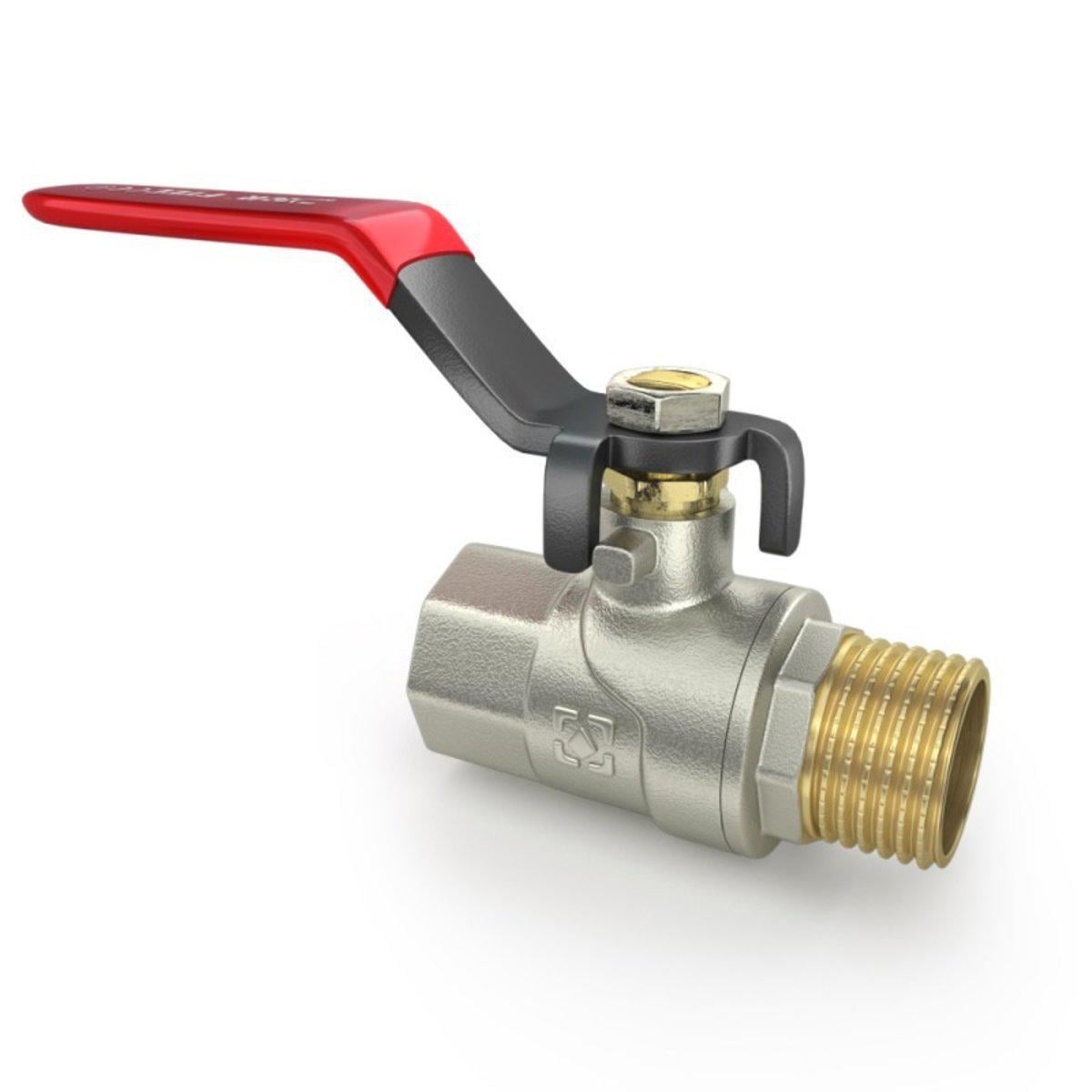Кран шаровый Raftec PN20 НВ ручка 1-1/2" Red (55728)