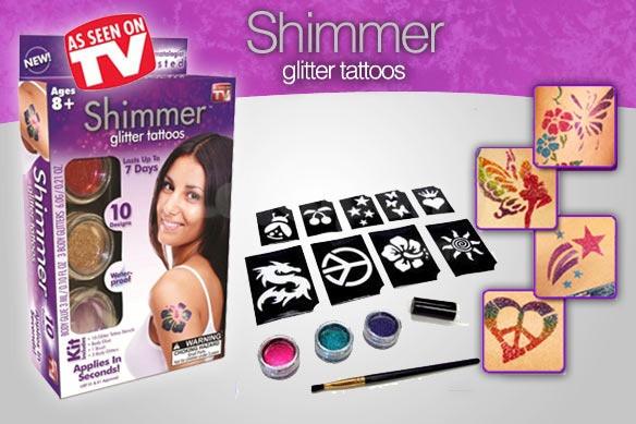 Дитячі тату Shimmer Glitter Tattoos із блиском (2111820316) - фото 3