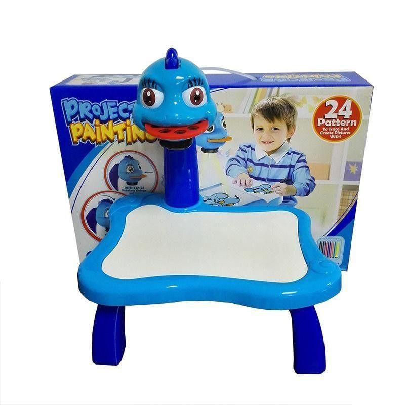 Проектор дитячий для малювання зі столиком та слайдами Синій (1856) - фото 5 Проектор дитячий для малювання зі столиком та слайдами Синій (1856) - фото 5