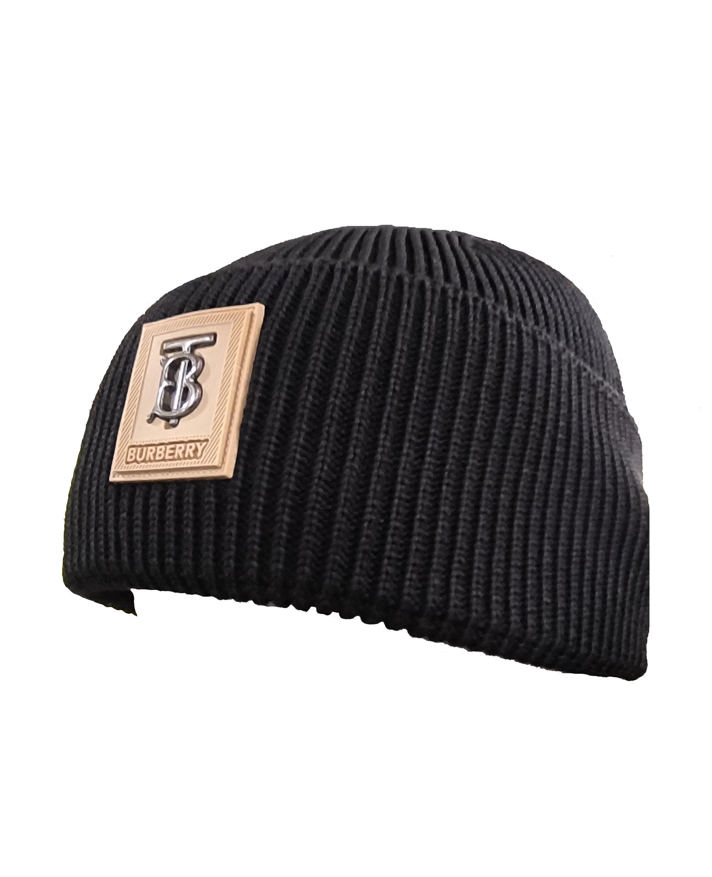 Шапка мужская Burberry Hats Baret BR-1692 Black