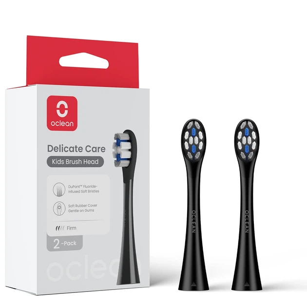 Насадка для зубной щётки Oclean Toothbrush Head for ON Air F1 Z1 X10 Brush Head Kids P3K8 2 шт. Black Насадка для зубной щётки Oclean Toothbrush Head for ON Air F1 Z1 X10 Brush Head Kids P3K8 2 шт. Black
