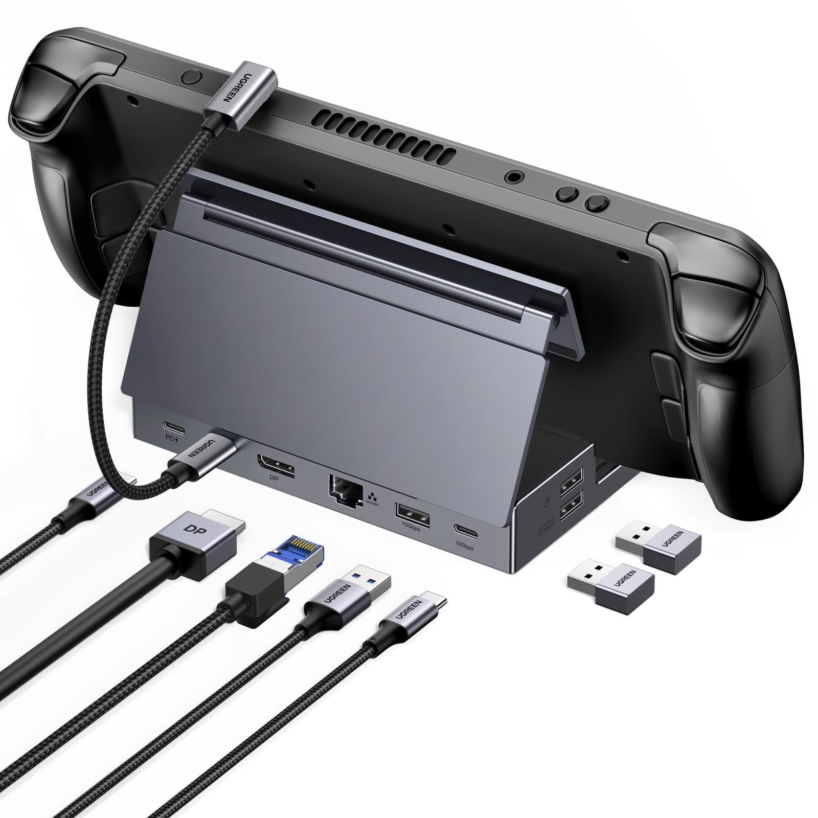 Док-станция для игровых консолей UGREEN CM800 9в1 DP 4K 120 Гц PD 100 Вт Серый (55733)