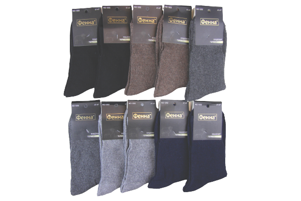 Термошкарпетки чоловічі Фенна №1202 кашемір 10 пар р. 41-47