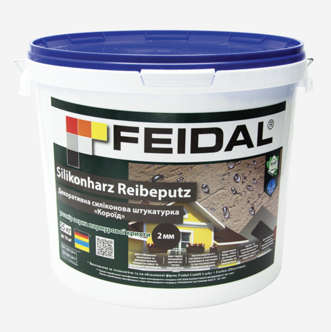 Декоративная штукатурка Silikonharz Reibeputz Feidal Короед силиконовая 15 кг (27582072)