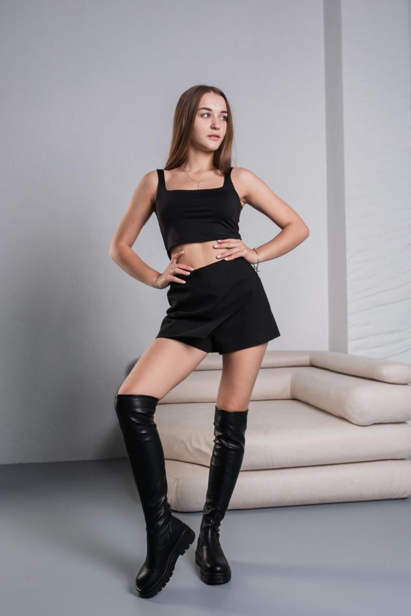 Ботфорти жіночі Fashion р. 39 25 см Чорний (3748) - фото 10 Ботфорти жіночі Fashion р. 39 25 см Чорний (3748) - фото 10