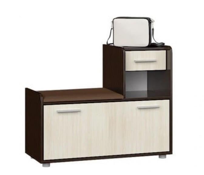 Тумба для взуття Еверест Тандем ПР Венге/Дуб молочний (115439)