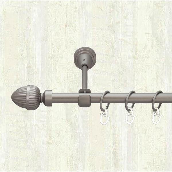 Карниз для штор Orvit Одеон однорядный открытый 16 мм 200 см Сатин (000-6743)