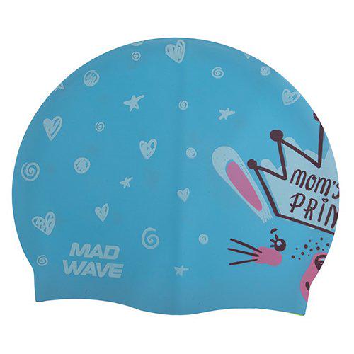 Шапочка для плавания детская Junior Little Bunny M057913 Mad Wave Голубой (60444164)