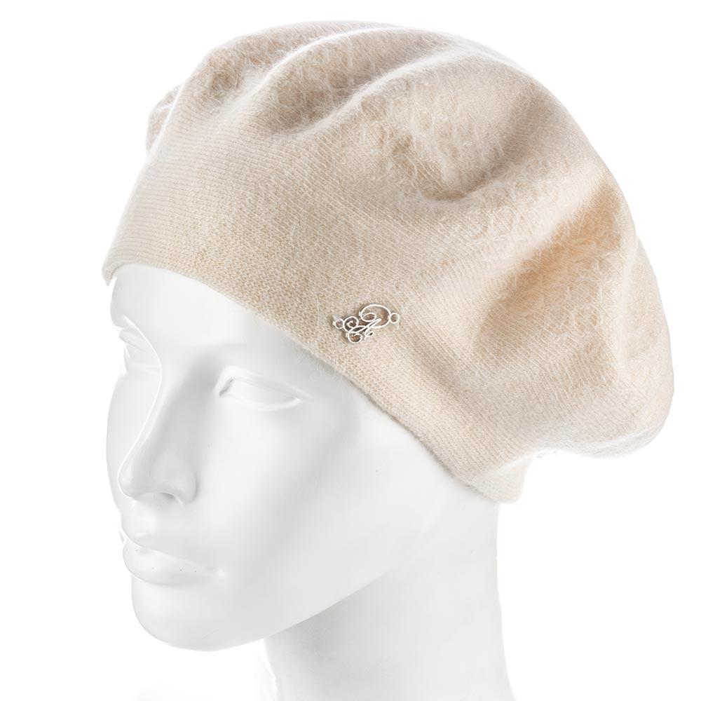 Шапка женская Atrics WH873 двойной ангоровый Ванильный