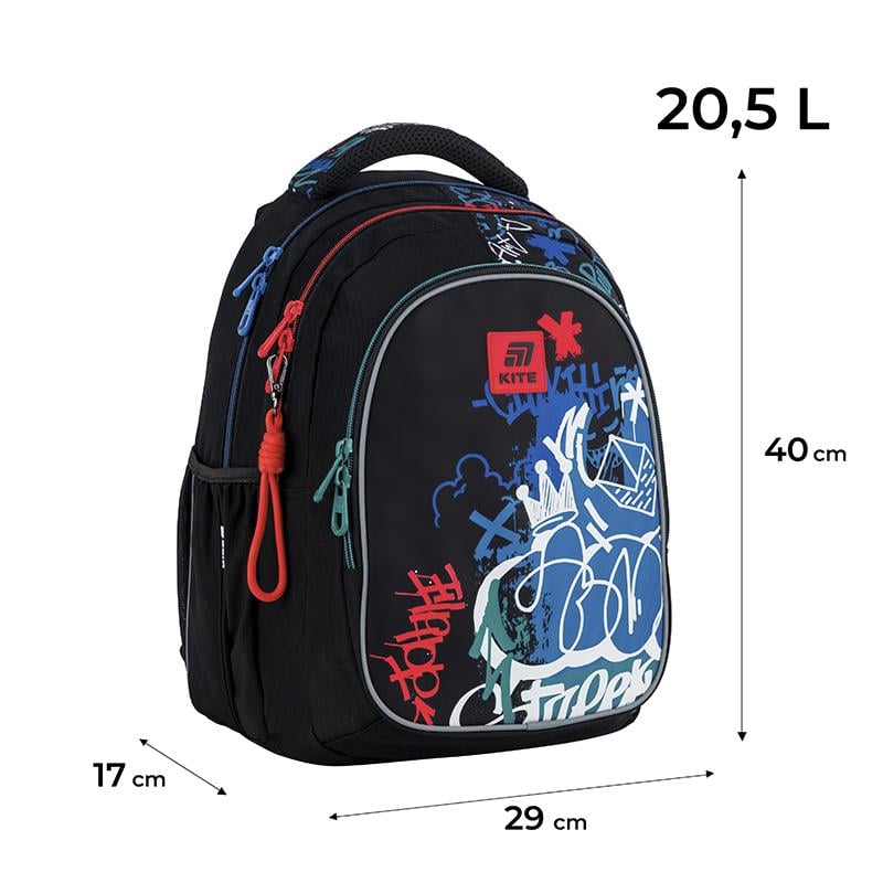 Школьный рюкзак KITE Education teens K25-8001M-1 с ортопедической спинкой (995346) - фото 13 Школьный рюкзак KITE Education teens K25-8001M-1 с ортопедической спинкой (995346) - фото 13