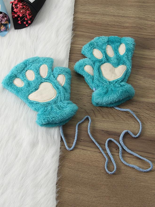 Рукавички Jamboo Лапки плюшеві S Бірюзовий (b272fd90) - фото 1 Рукавички Jamboo Лапки плюшеві S Бірюзовий (b272fd90) - фото 1