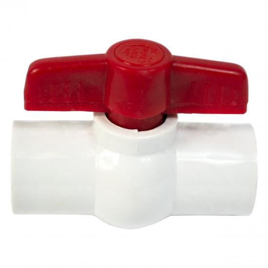 Кран кульовий пластиковий PVC F-7217 1/2" на 1/2" з внутрішнім різьбленням Білий (DR014630) Кран кульовий пластиковий PVC F-7217 1/2" на 1/2" з внутрішнім різьбленням Білий (DR014630)