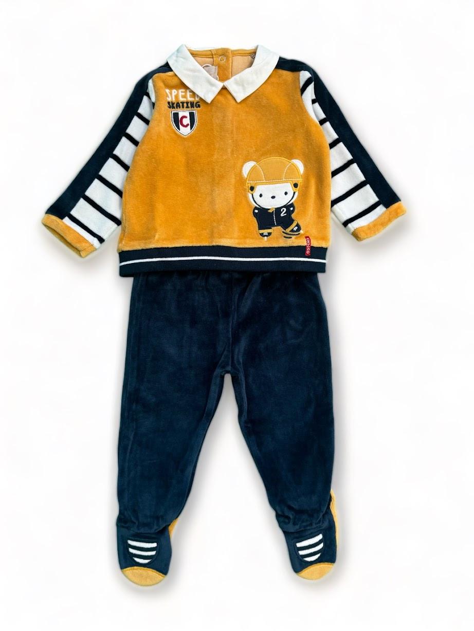 Костюм детский Chicco велюровый 6-9 мес. 68 см Разноцветный (2087346864)