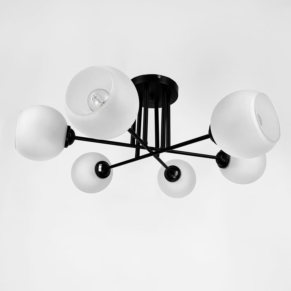 Люстра плафонна на 6 ламп Чорний (4222/6G) - фото 1