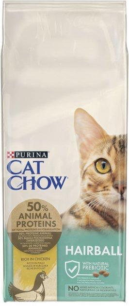 Корм сухий Purina Cat Chow для дорослих котів Виведення вовни з куркою 15 кг (10770667)