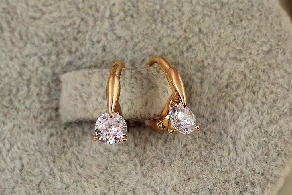 Серьги детские Xuping Jewelry миг 11 мм Золотистый (2368652294)