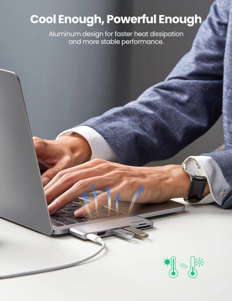 Концентратор UGREEN CM380 PD 100 Вт для MacBook Pro Air (80856) - фото 3 Концентратор UGREEN CM380 PD 100 Вт для MacBook Pro Air (80856) - фото 3