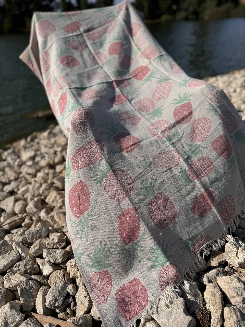 Покрывало хлопковое пештемаль 100х180 см Розовый (П4К-AL-peshtamel-003-01) - фото 5 Покрывало хлопковое пештемаль 100х180 см Розовый (П4К-AL-peshtamel-003-01) - фото 5