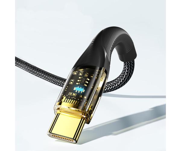 Кабель Data Essager EXCTT1-XJA01-P Type C-Type C 100W 2 м Black (06EXCTT1-XJA01-P) - фото 2