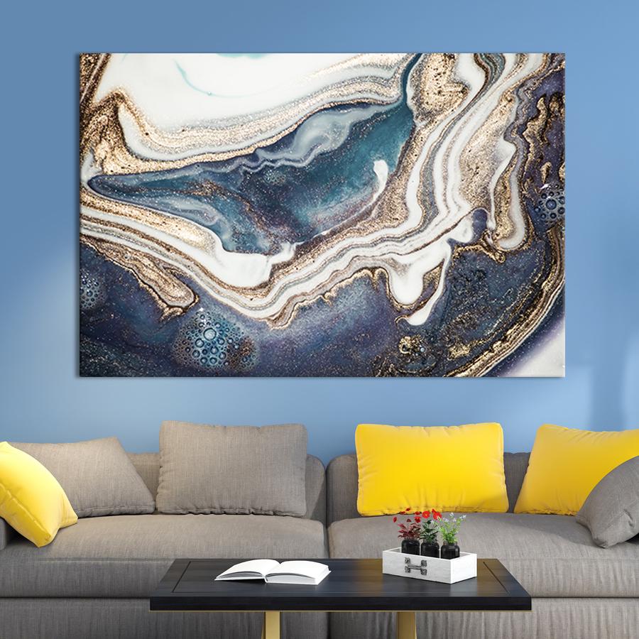 Настінний декор картина на холсті для інтер’єру Мармурова поверхня 120x80 см (33-1)