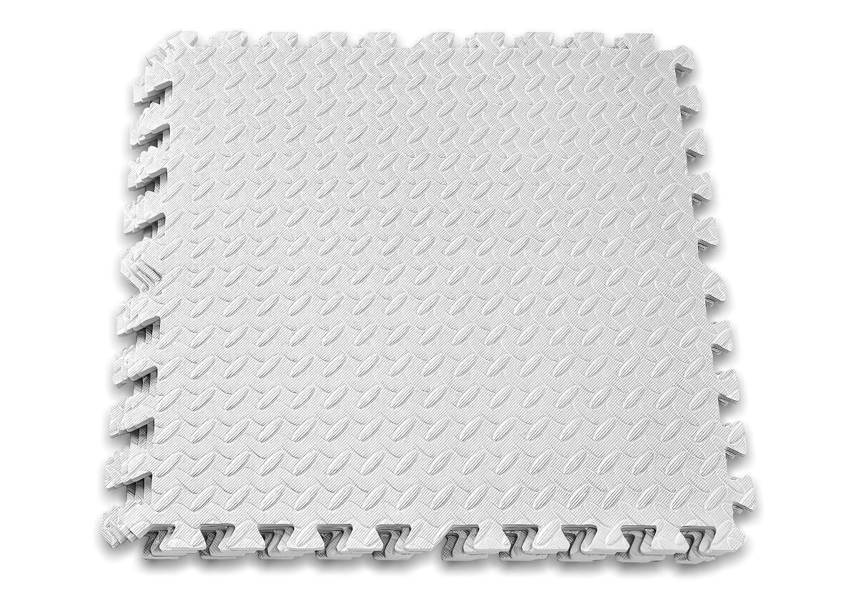 Мат-пазл EasyFit SwallowTail EVA 120х120х1 см Белый (EF-1950-W)
