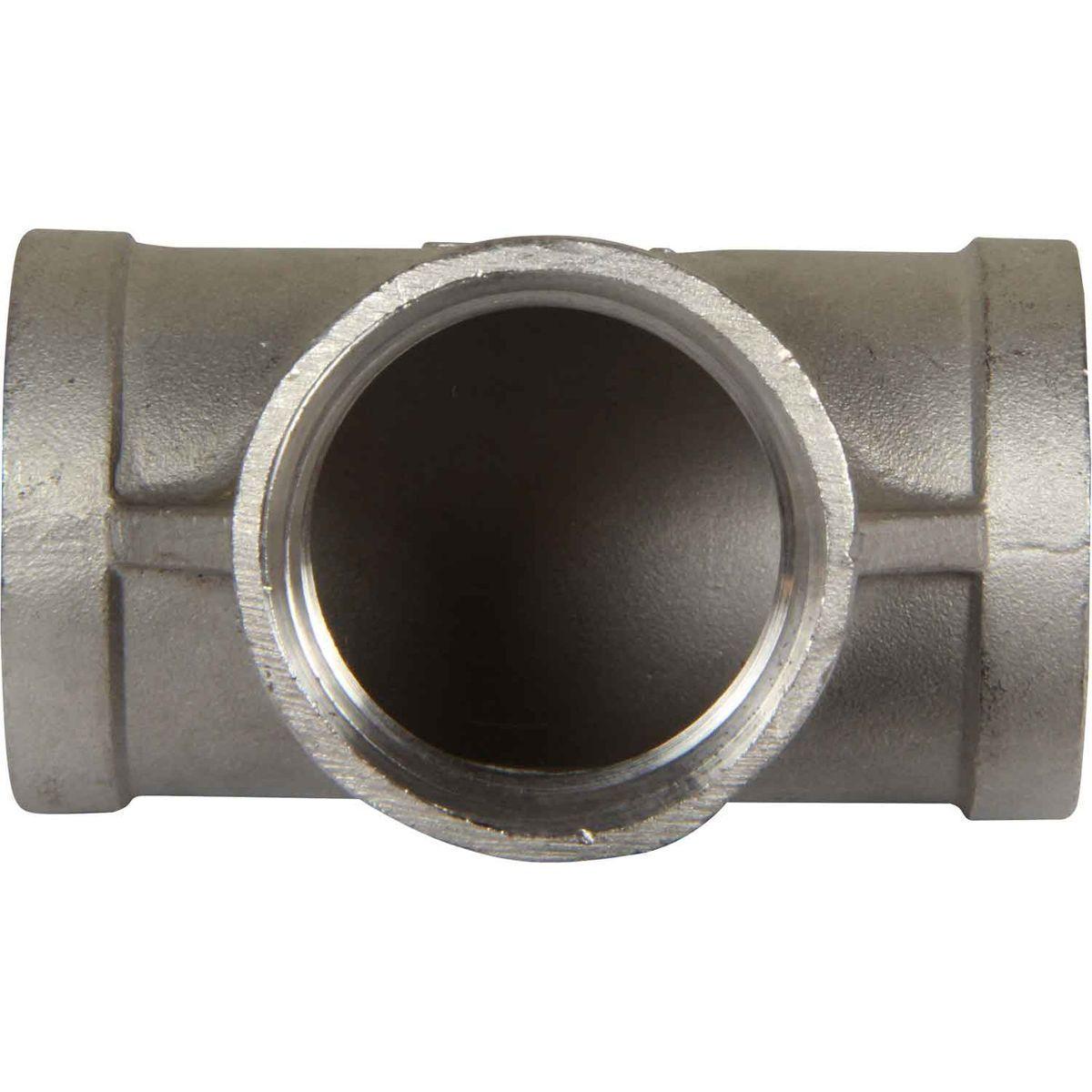 Тройник с внутренней резьбой BSP 1/2" нержавеющая сталь AISI316 (27615379) - фото 2 Тройник с внутренней резьбой BSP 1/2" нержавеющая сталь AISI316 (27615379) - фото 2