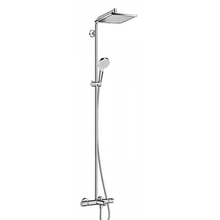 Душевая система Hansgrohe Crometta 27298000 E 240 1jet Showerpipe с термостатом Хром (meg959)