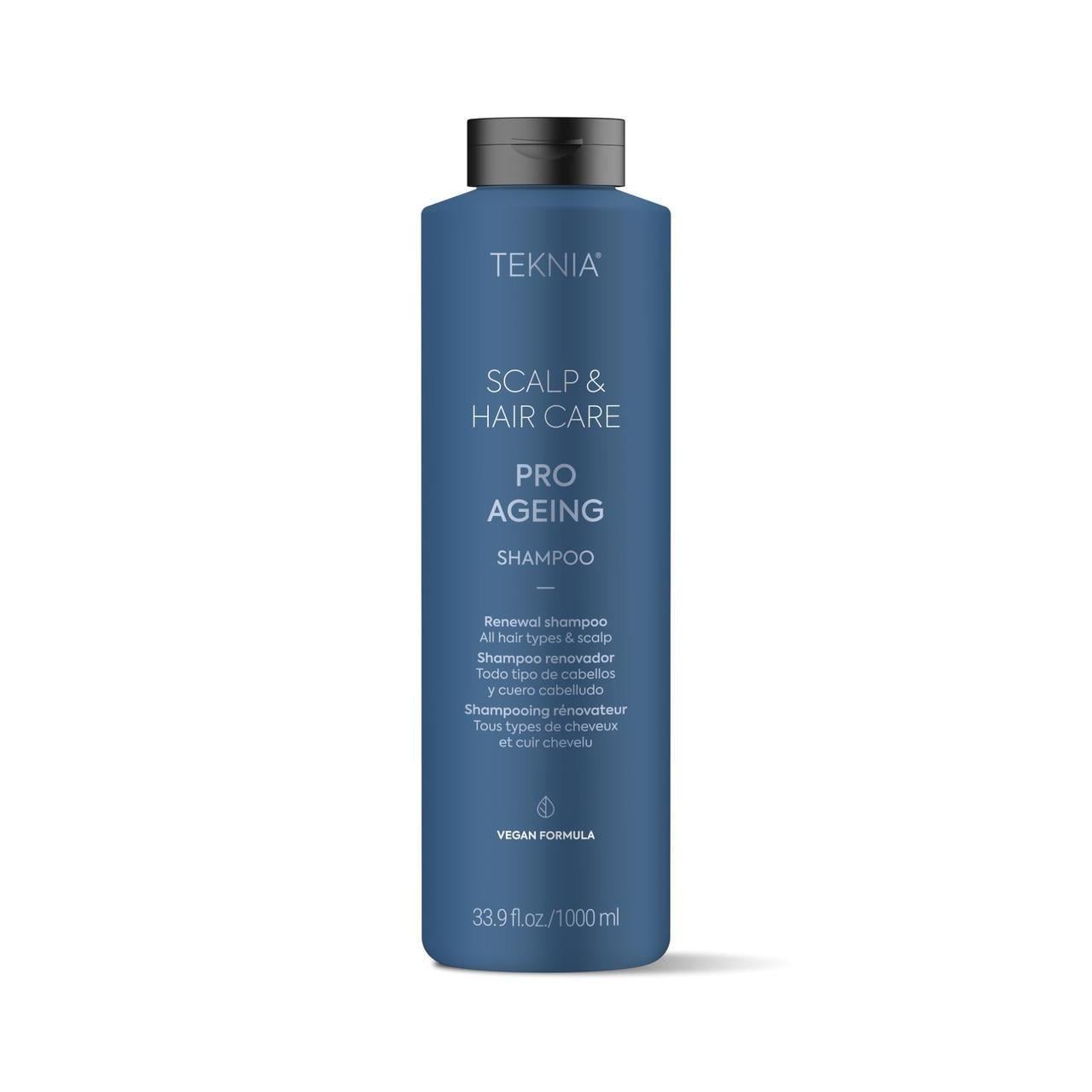Шампунь безсульфатный обновляющий Lakme Teknia Pro-Ageing Shampoo 1000 мл Шампунь безсульфатный обновляющий Lakme Teknia Pro-Ageing Shampoo 1000 мл