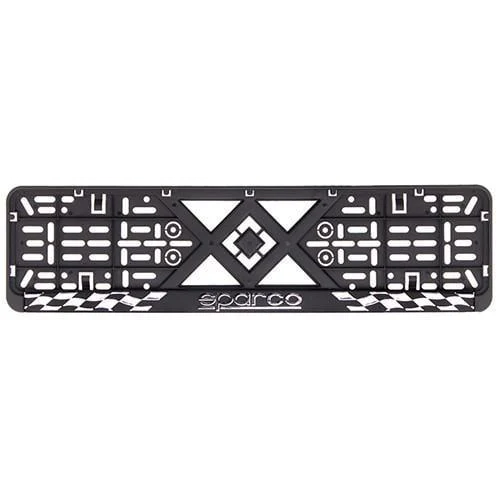 Рамка номера пластик SR с хромированной рельефной надписью SPARCO