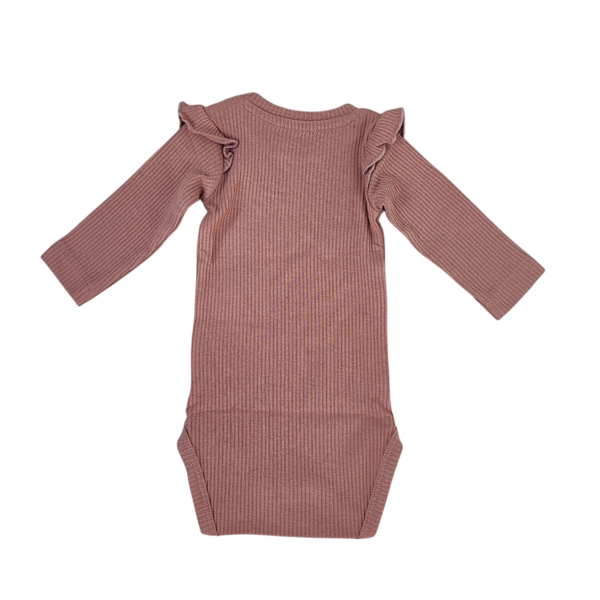 Дитячий комплект для новонароджених Name It боді та штанці для дівчинки 56 см Пудровий (25030901) - фото 4 Дитячий комплект для новонароджених Name It боді та штанці для дівчинки 56 см Пудровий (25030901) - фото 4