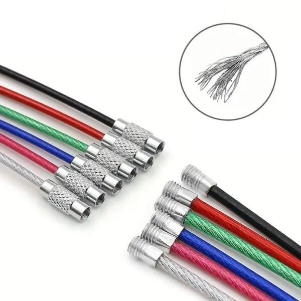 Брелок-тросик для ключей и других мелочей 20 шт. (C01255) - фото 4 Брелок-тросик для ключей и других мелочей 20 шт. (C01255) - фото 4