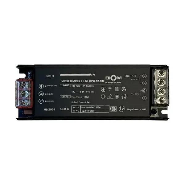 Блок питания Biom Professional DC12 100W BPX-12-100 алюминиевый 8А 12V IP20 (27774365) Блок питания Biom Professional DC12 100W BPX-12-100 алюминиевый 8А 12V IP20 (27774365)