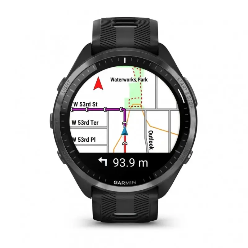 Смарт-часы Garmin Forerunner 965 Carbon Grey DLC Titanium Bezel and Black band (010-02809-10) - фото 3