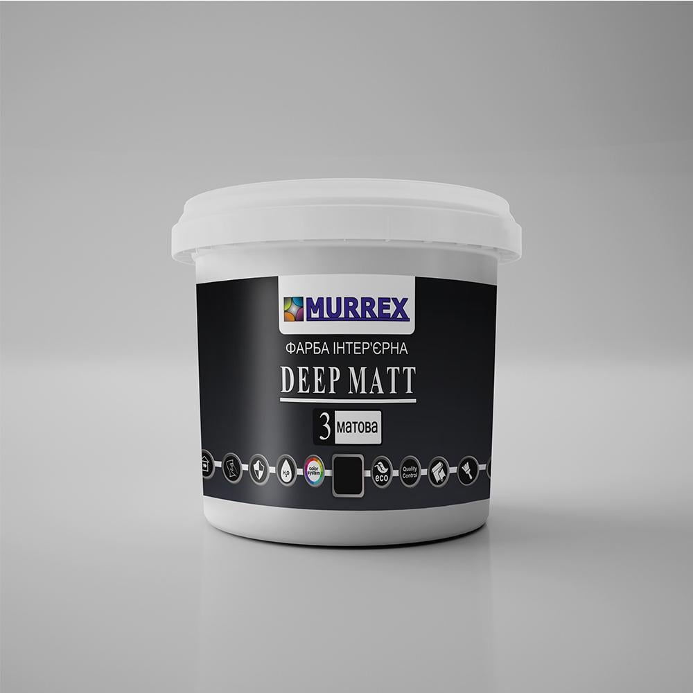 Фарба акрилова глибокоматова DEEP MATT 3 10 л Білий (00184)