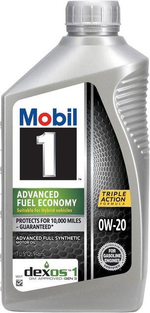 Моторна олива Mobil 1 Advanced Fuel Economy Dexos 1 A1/B1 SP GF-6A/GF-7A 0W-20 1 л (124184)
