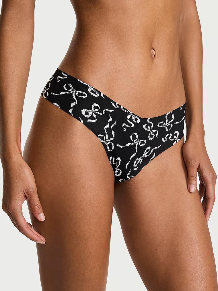 Трусики стринги Victoria's Secret No-Show Thong Panty S Черный (27185559)