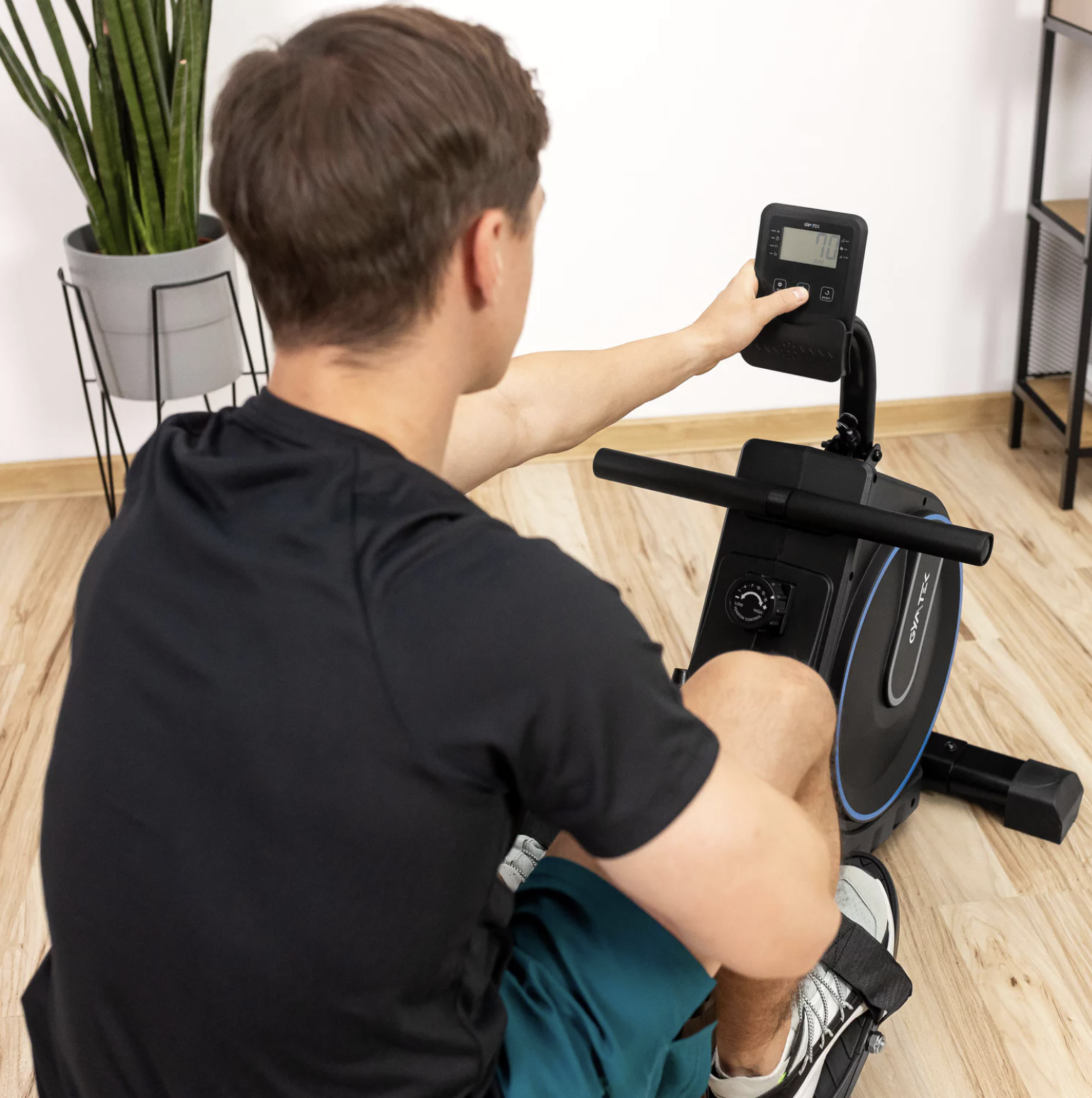 Тренажер гребний Gymtek XR1000 магнітний Синій (4589) - фото 12