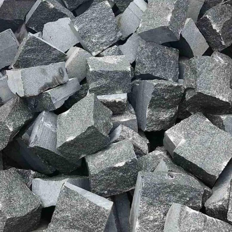 Бруківка габбро колота Кам'яний двір 10х10х5 см (0020)